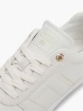 Μπεζ Δερμάτινα Sneakers Με Μίξη Υφών  Γυναίκες