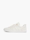 Μπεζ Δερμάτινα Sneakers Με Μίξη Υφών  Γυναίκες