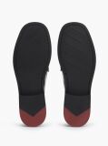 Black New York Label Shiny Leather Tassel Loafers  Women