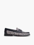 Blue TH Monogram Penny Loafers  Women