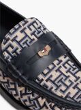 Blue TH Monogram Penny Loafers  Women