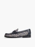Blue TH Monogram Penny Loafers  Women
