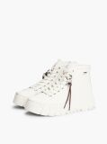 Blue Shiny Buckle Cleat Rain Boots  Women