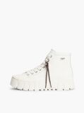Blue Shiny Buckle Cleat Rain Boots  Women