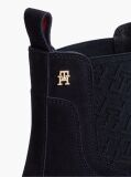 Μπλε Σουέτ Μποτάκια Chelsea Με TH Monogram  Γυναίκες