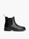 Black Outdoor Leather Chelsea Boots  Women
