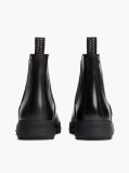 Black Outdoor Leather Chelsea Boots  Women