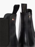 Black Outdoor Leather Chelsea Boots  Women