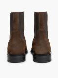 Brown Suede Enamel Flag Chelsea Boots  Women