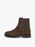 Brown Suede Enamel Flag Chelsea Boots  Women