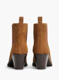 Brown Suede Western Chelsea Boots  Women