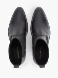 Black Leather Western Chelsea Boots  Women