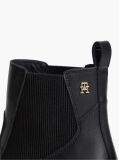 Black Leather Western Chelsea Boots  Women