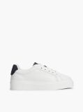 Μπεζ TH Monogram Δερμάτινα Sneakers Σε Στιλ Πλατφόρμας  Γυναίκες