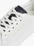 Μπεζ TH Monogram Δερμάτινα Sneakers Σε Στιλ Πλατφόρμας  Γυναίκες