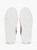 Red Pebble Grain Leather Cupsole Sneakers  Women