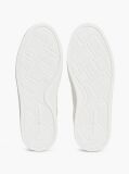 Beige Pebble Grain Leather Cupsole Sneakers  Women