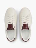 Beige TH Monogram Leather Cupsole Sneakers  Women