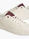 Beige TH Monogram Leather Cupsole Sneakers  Women