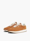 Brown TH Monogram Plaque Suede Sneakers  Women