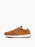 Brown TH Monogram Plaque Suede Sneakers  Women