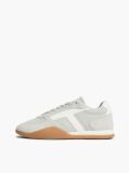 Grey Suede Vintage Low Profile Sneakers  Women