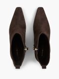 Brown Kitten Heel Suede Ankle Boots  Women