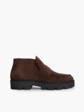 Καφέ TH Monogram Σουέτ Μποτάκια Σε Στιλ Loafer   Γυναίκες