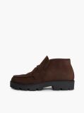 Καφέ TH Monogram Σουέτ Μποτάκια Σε Στιλ Loafer   Γυναίκες
