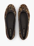 Multi Cheetah Print Charm Leather Ballerinas  Women
