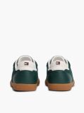 Πράσινο Δερμάτινα Sneakers Με Ανάγλυφο Σχέδιο TH Monogram   Γυναίκες