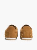 Brown Suede Studded Low Profile Sneakers  Women