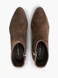 Brown Suede Zip-Up Ankle Boots  Women