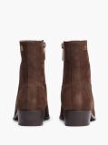 Brown Suede Zip-Up Ankle Boots  Women