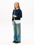 Silver Kids' Festive Metallic Moon Crossbody Bag  Kids Unisex