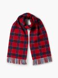Multi Kids' Pure Wool Check Scarf  Kids Unisex