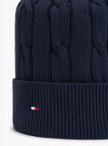 Blue Kids' Flag Embroidery Cable Knit Beanie  Kids Unisex