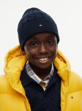 Blue Kids' Flag Embroidery Cable Knit Beanie  Kids Unisex
