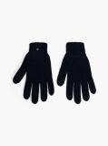 Blue Kids' Flag Embroidery Cable Knit Gloves  Kids Unisex