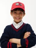 Red Kids' Peanuts® Flag Logo Baseball Cap  Kids Unisex