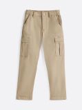 Beige Woven Cargo Trousers  Boys
