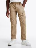 Beige Woven Cargo Trousers  Boys