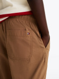 Khaki Lightweight Woven Drawstring Trousers  Boys