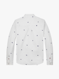 White Flag Print Pique Shirt  Boys