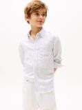 Multi Striped Linen Blend Shirt  Boys