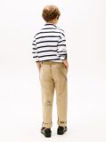 Beige Print Chinos  Boys