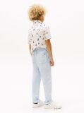 Blue Linen Blend Drawstring Trousers  Boys