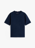 Μπλε T-Shirt Με Κεντητή Σημαία Και Κανονική Λαιμόκοψη  Αγόρια