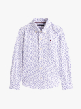 Multi All Over Mini Print Shirt Long Sleeve  Boys