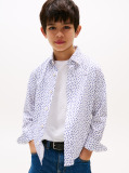 Multi All Over Mini Print Shirt Long Sleeve  Boys
